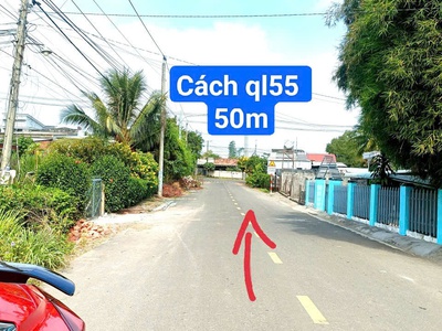 Bán lô đất vị trí tiềm năng ngay trung tâm mặt tiền nhựa láng dài cách ql55 50m .  diện tích 1