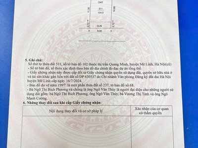 Đất đẹp - giá siêu đầu tư chính chủ bán nhanh lô đất đẹp nhất tổ 10 quang minh, hà nội 1