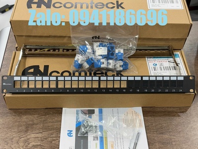 Thanh đấu nối mạng PATCH PANEL 16 cổng UTP/ FTP hãng Anacomteck mã ACT-16S1U, ACT-JK28-C6-US 0