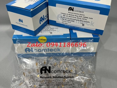 Phân phối hạt mạng hãng Ancomteck Cat5E UTP mã AC-US5-P100, Cat6 mã AC-US6-P100,... 0