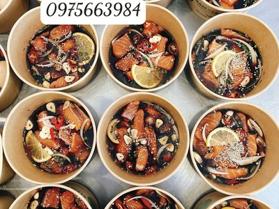 Tô giấy kraft 750ml đựng bún trộn 0