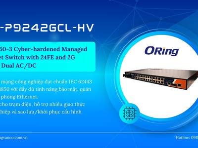  RES-P9242GCL-HV   IEC 61850-3 Cyber-hardened Managed Ethernet Switch 0