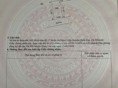 Bán đất khu giãn dân ngọc liệp, quốc oai, sát đại lộ thăng long 1