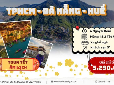  Tour du lịch Tp.HCM   Hội An   Đà Nẵng   Huế  0