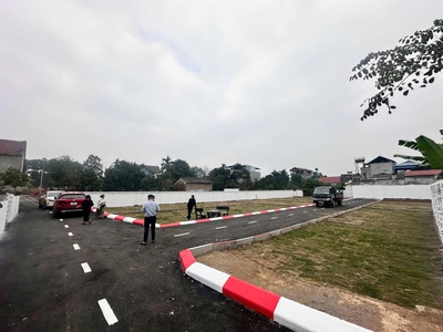 Mở bán 08 lô đất mặt đường 420   đối diện tđc bình yên, sát cnc hòa lạc 1