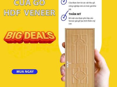 Cửa gỗ công nghiệp HDF Veneer: Sự kết hợp hoàn hảo giữa thẩm mỹ và kinh tế 3