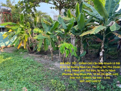 Giá siêu  tốt - chính chủ cần bán nhanh lô đất  vị trí tại thủ đức, thành phố hồ chí minh 0