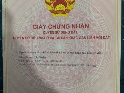 Chính chủ bán nhà cấp 4 gác lửng kiệt ô tô tại phường an khê, đn 2