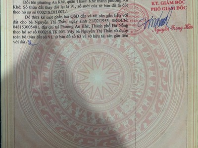 Chính chủ bán nhà cấp 4 gác lửng kiệt ô tô tại phường an khê, đn 1