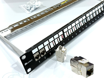 Thanh đấu nối mạng PATCH PANEL 16 cổng 1U chuẩn 19   CAT5.CAT6.CAT6A, mã ACT-16S1U 2