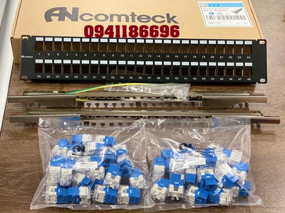 Thanh đấu nối mạng PATCH PANEL 16 cổng 1U chuẩn 19   CAT5.CAT6.CAT6A, mã ACT-16S1U 8