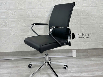 Ghế xoay làm việc lưng trung nệm PVC CE4601-P 1