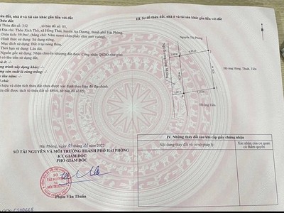 Bán đất 60m2 tại Xích Thổ An Dườfng Hải Phòng 0