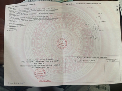 Bán Đất Hẻm 40 Vĩnh Phú   Liền Kề Cầu Phú Long, Trạm Thu Phí Lái Thiêu, SHR, Chính chủ bán 0