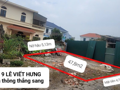 Bán đất phố lê viết hưng   tp hải dương, ô tô đỗ cửa, giá 1,65 tỷ 0