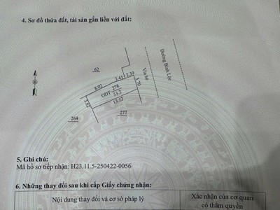 Bán đất mặt phố Bình Lộc, ph Lê Thanh Nghị, TP HP mới, 53.2m2, mt 3.7m, KD nhỏ lẻ được 2