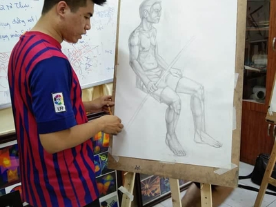 Lớp vẽ mỹ thuật ở Hà Nội 3