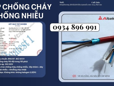 Dây Điện Chống Cháy Chống Nhiễu 2x1.5 Mm2, Bs6387, Iec 60331 Khánh Hòa, Gia Lai, Bình Định. 2