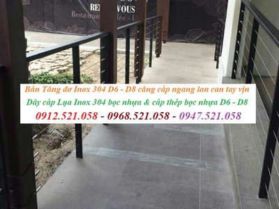 Tăng đơ ống căng néo cáp lan can cáp cầu thang 0912521058 Mr SƠN hà nội có hãm cáp thông tầng Inox 6