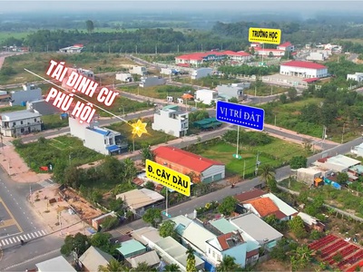 Bán đất thổ cư  2 mặt tiền đường cây dầu - tiếp giáp tái định cư phú hội nhơn trạch đồng nai. 2