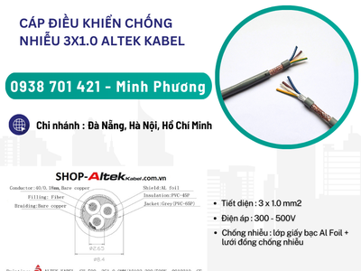 Cáp điều khiển chống nhiễu 3x1.0 Quãng Bình, Quảng Nam, Thanh Hóa 1