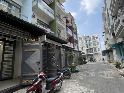 Nhà mới đón tết liên khu 4-5 gần chợ bình thành hẻm 7m khu phân lô 58m2 -4 tầng 6 tỷ 1 0