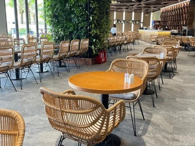 Ghế chân sắt mây- Ghế ăn chân sắt 4