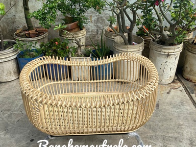 Nôi mây tự nhiên cho bé 0