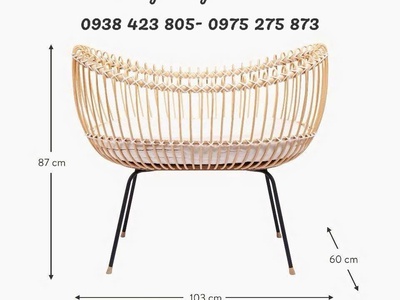 Nôi mây tự nhiên cho bé 5