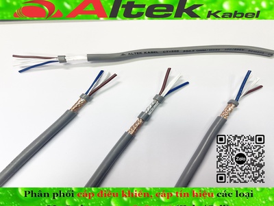 Altek Kabel: Cáp tín hiệu 2 lõi 0.75 bọc kim chống nhiễu 0