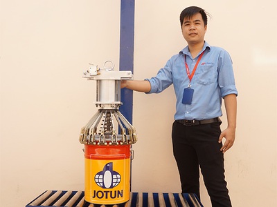 Kẹp Nắp Thùng 18-20L Bằng Khí Nén Triệu Vũ Sản Xuất- Hàng Có Sẵn, Bảo Hành 12 Tháng 3