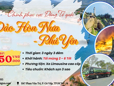 Tour Đảo Hòn Nưa - Phú Yên 3N3Đ - SGC Tourist 0