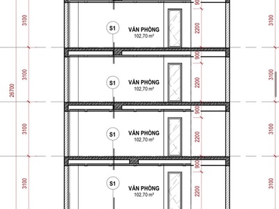 Cho thuê tòa nhà văn phòng 46 Chu Huy Mân, Long Biên  Tách tầng hoặc cả toà 7