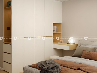 Tủ Quần Áo TAM076 Kết Hợp Bàn Trang Điểm Đa Năng 0