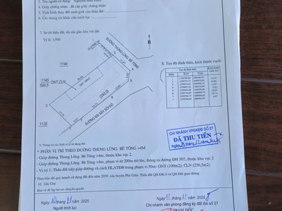 Bán đất lô góc dt: 599,5m2 sẵn sổ giá cực tốt tại   507, xã an thái, huyện phú giáo, bình dương 2