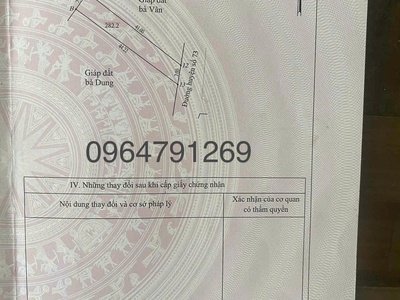 Bán lô đất 282m2   rộng 7m, sâu 40m, thổ cư 100m, đất vườn 182m  mặt đường huyện lộ 73    khu 4 1