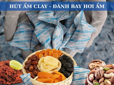 Vì sao đồ ăn vặt Tết nên sử dụng gói hút ẩm Clay khi đóng gói 2