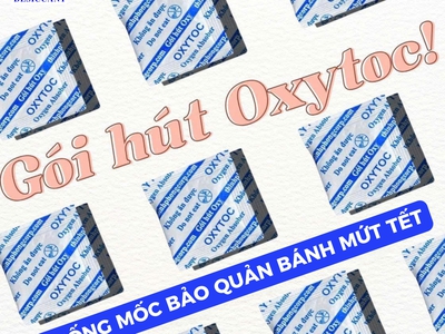 Chống mốc bánh kẹo, mứt Tết khi lưu kho bằng cách nào Dùng ngay gói OXYTOC 0