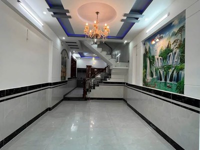 Bán nhà 4 tầng hẻm xe hơi   60m  nở hậu   gần chợ hiệp thành - hiệp thành 13, quận 12. 1