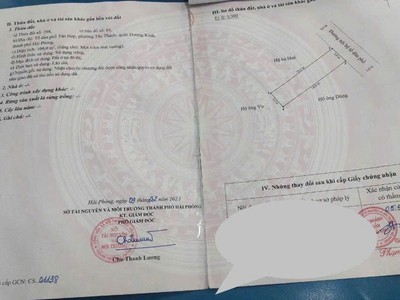 Đất ngõ 199 tân thành   dương kinh  100m   giá 2 tỷ.x  lô đẹp khu dân cư   thanh khoản tốt  zalo 1