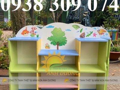 Kệ gỗ mầm non, kệ đồ chơi mầm non, tủ kệ gỗ mầm non 5