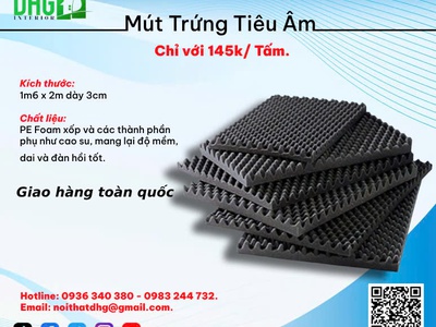 Mút Trứng Gà - Mút Tiêu Âm Nội Thất DHG 0