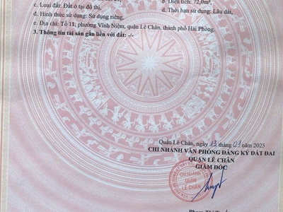 Đất mặt đường khúc thừa dụ - 72m - vị trí đẹp - giá tốt 6.6 tỉ 2