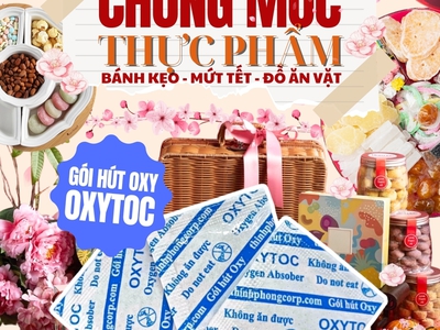 OXYTOC- gói hút oxy chống mốc thực phẩm hiệu quả 0