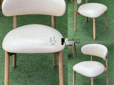 Ghế phòng ăn chân gỗ nệm simili LEO-P tại HCM 1