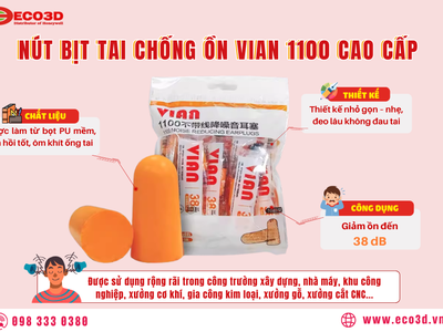  Nút bịt tai chống  ồn VIAN 1100 cao cấp 0