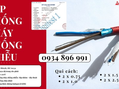 Dây Điện Chống Cháy Chống Nhiễu 2x1.0 Mm2 Sẵn Hà Nội, Hưng Yên, Bắc Ninh 1