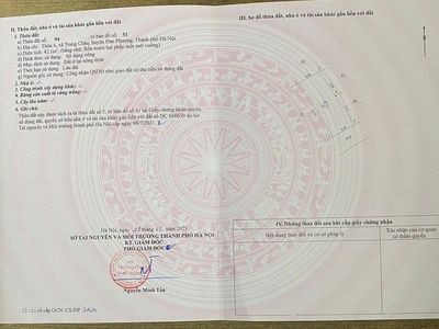 Đất chính chủ - giá tốt - vị trí đẹp tại trung trâu, đan phượng - đường thông, oto đỗ cửa 4