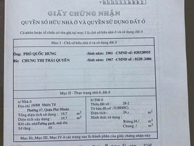 18/8b nhieu tứ phường 7 phú nhuận 3 lầu 4.8 tỉ 2