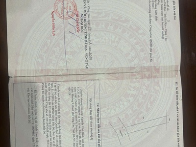 Chủ cần bán lô đất mặt tiền nhựa thị trấn đất đỏ -tp hcm đường chính cổng khu công nghiệp đất đỏ 3